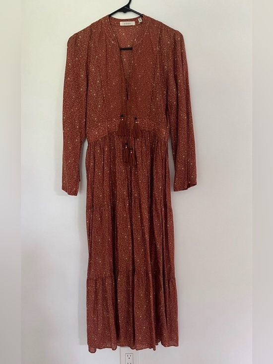 Doen Dresses & Skirts - DOEN Anneli Dress Tamarillo Paisley Silk Blend Size XS - Excellent Condition